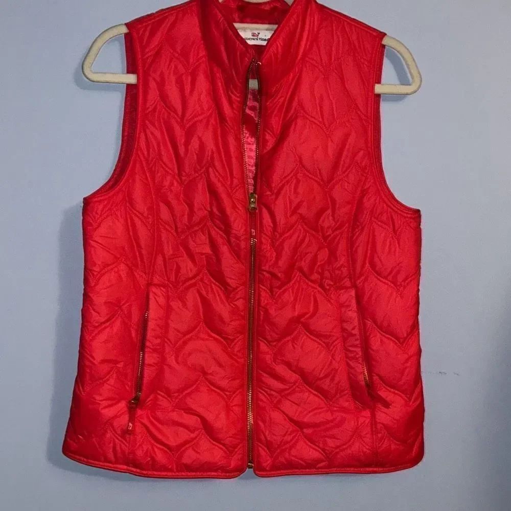 Vineyard Vines Quilted Whale Tail Puffer Vest Small